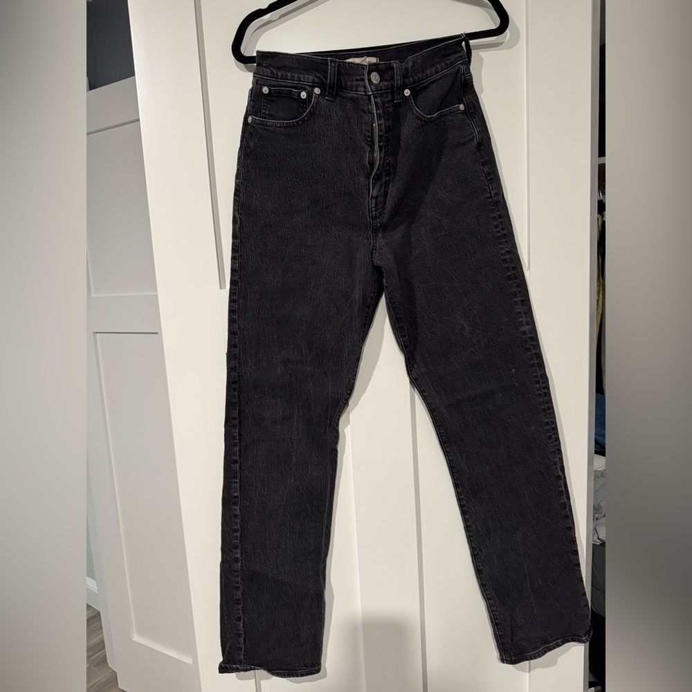 Madewell Men's Dark Gray Straight Jeans